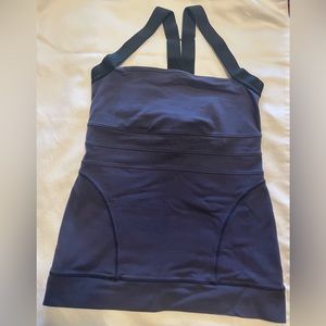 Beyond yoga tank top navy & black